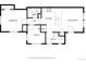 Simple floor plan layout featuring a bedroom, bathroom, kitchen, living room, office, and utility area at 6133 S Sterne Cir, Littleton, CO 80120