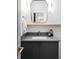 Modern bathroom featuring a stylish vanity with gray countertop, vessel sink, and decorative wall tiles at 2190 Vine Ave, Boulder, CO 80304