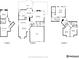 Detailed three-story floor plan showcasing room dimensions, layout, and balcony location at 11035 W Grand Pl, Littleton, CO 80127