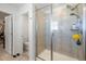 Bathroom with shower and toilet at 1171 E Hopkins Dr, Elizabeth, CO 80107