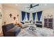 Comfortable living room with plush seating, stylish decor, and ample natural light from large windows at 2225 Santini Trl # A, Littleton, CO 80129