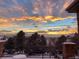 Scenic sunset view from the back deck at 2587 S Harlan Ct, Lakewood, CO 80227