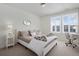Cozy bedroom with neutral tones, shuttered windows and carpeted floor offering a relaxing atmosphere at 8075 S Vandriver Way, Aurora, CO 80016