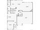 Detailed floor plan of the property's main level showing the living spaces, kitchen, and garage at 8075 S Vandriver Way, Aurora, CO 80016