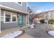 Townhouse exterior with teal door and walkway at 3428 S Sherman St, Englewood, CO 80113