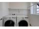 Clean and modern laundry room equipped with a washer and dryer at 542 W 173Rd Ave, Broomfield, CO 80023