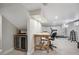 Functional basement area with a desk, a wine cooler, and a workout area at 583 S York St, Denver, CO 80209