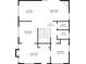 Detailed floor plan of a home showcasing the layout of the kitchen, Gathering room, dining area, living room, and bedroom at 583 S York St, Denver, CO 80209