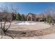 Community pool and bath house with stone construction at 11277 Osage Cir # E, Westminster, CO 80234