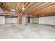 Spacious unfinished basement, perfect for storage or future expansion at 5335 S Lisbon Way, Centennial, CO 80015