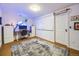 Bright office with a whiteboard, modern desk, and stylish decor, perfect for a productive workspace at 1559 Lisbon Dr, Parker, CO 80138