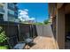 Relaxing patio featuring comfortable seating and views of the natural surroundings and beautiful blue skies at 2800 Aurora Ave # 121, Boulder, CO 80303