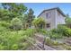 Lush backyard featuring a garden, pergola, and green space, perfect for relaxation and gardening at 284 S Lincoln Ave, Louisville, CO 80027