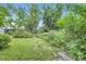 Spacious backyard with lawn, mature trees, and privacy fencing at 284 S Lincoln Ave, Louisville, CO 80027