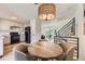 Dining area adjacent to the kitchen, complete with a stylish light fixture and room for seating at 284 S Lincoln Ave, Louisville, CO 80027
