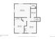 Second floor plan displaying the layout of the three bedrooms, a bathroom, and closet spaces at 284 S Lincoln Ave, Louisville, CO 80027
