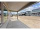 Covered patio overlooking the new construction homes in the neighborhood at 1400 Colony Dr, Erie, CO 80026