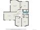 Second floor plan featuring the primary bedroom, three additional bedrooms, and bathroom at 5479 Lost Meadow Trl, Castle Rock, CO 80104