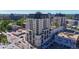 Luxury high-rise building with a pool and surrounding cityscape at 975 N Lincoln St # 15A, Denver, CO 80203