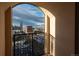Balcony offering scenic city and mountain views at 975 N Lincoln St # 15A, Denver, CO 80203
