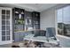 Well-appointed home office with custom built-ins, stylish desk, and ample natural light for productivity at 12917 Fox St, Westminster, CO 80234