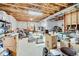 Unfinished basement with exposed ceiling beams offering ample space for storage or customization at 1033 Petras St, Erie, CO 80516