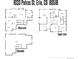 Floor plan layout of the main level, upper level, and basement of the home at 1033 Petras St, Erie, CO 80516