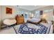 A well decorated bedroom showcasing stylish decor, a bed with white bedding, and a plush rug at 1533 S Columbine St, Denver, CO 80210
