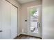 Entryway featuring closet and door with access to outside deck at 1533 S Columbine St, Denver, CO 80210
