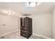 Spacious kitchen includes modern stainless steel fridge and lots of countertop space at 1533 S Columbine St, Denver, CO 80210