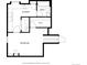 Floor plan of the upper level, featuring a bedroom, bathroom, laundry room, and walk-in closet at 9494 Devonshire Pl, Highlands Ranch, CO 80126