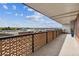 A spacious balcony offering panoramic views of the city and mountains at 4570 E Yale Ave # 706, Denver, CO 80222