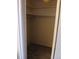 A closet features shelving and a rod for clothing storage at 4570 E Yale Ave # 706, Denver, CO 80222