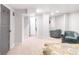 Spacious bedroom features gray walls, carpet and a large closet with mirror doors at 945 Jackson St, Denver, CO 80206