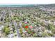 Scenic aerial view of a charming neighborhood with mature trees and well-maintained homes near the foothills at 460 S Taft St, Lakewood, CO 80228
