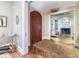 Elegant entryway with hardwood floors and views to living room at 559 N Williams St, Denver, CO 80218