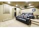 Basement home theater with leather seating and projector at 559 N Williams St, Denver, CO 80218