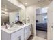 Contemporary bathroom with double sinks and a vanity, offering plenty of space at 745 N Tempe St, Aurora, CO 80018