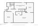 Floorplan layout of the basement with a Gathering room and two bedrooms at 125 S Fulton Ave, Fort Lupton, CO 80621