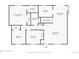 Floorplan layout of floor one featuring living room, primary bedroom, and kitchen at 125 S Fulton Ave, Fort Lupton, CO 80621