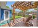 Backyard featuring a wood deck, and green grass at 2684 S Adams St, Denver, CO 80210