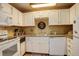Clean kitchen features white cabinets, granite countertops, modern appliances, and a light-filled atmosphere at 4931 Garrison St # 204G, Wheat Ridge, CO 80033