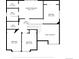 Upstairs floor plan showcasing bedrooms, bathrooms, and walk-in closet layout and dimensions at 20396 E Berry Pl, Centennial, CO 80015