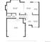 Main floor plan layout displaying dimensions of living room, dining area, kitchen, and garage at 20396 E Berry Pl, Centennial, CO 80015