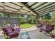 Relaxing patio area with covered seating and green space at 658 Poplar St, Denver, CO 80220