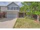 Charming two-story home with a well-manicured lawn, attached two-car garage, and inviting front porch at 20431 E Union Cir, Aurora, CO 80015