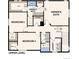Upper level floor plan featuring an owner's suite, two additional bedrooms, and laundry room at 42724 Calusa Pines Rd, Elizabeth, CO 80107