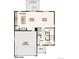 Main level floor plan featuring a kitchen, dining room, great room, and two-bay garage at 42724 Calusa Pines Rd, Elizabeth, CO 80107