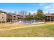 Community pool area in front of the building, offering residents a convenient leisure option at 695 Manhattan Dr # 5, Boulder, CO 80303