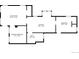 Detailed floor plan showcasing the layout of the home, including the living room, kitchen, bedrooms, and bathroom at 2737 N Marion St, Denver, CO 80205